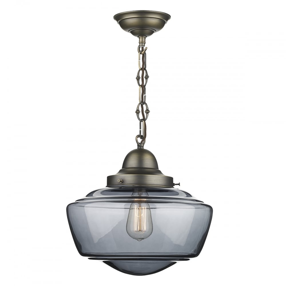 Stowe Vintage Ceiling Pendant Light in Antique Brass Finish STO0110