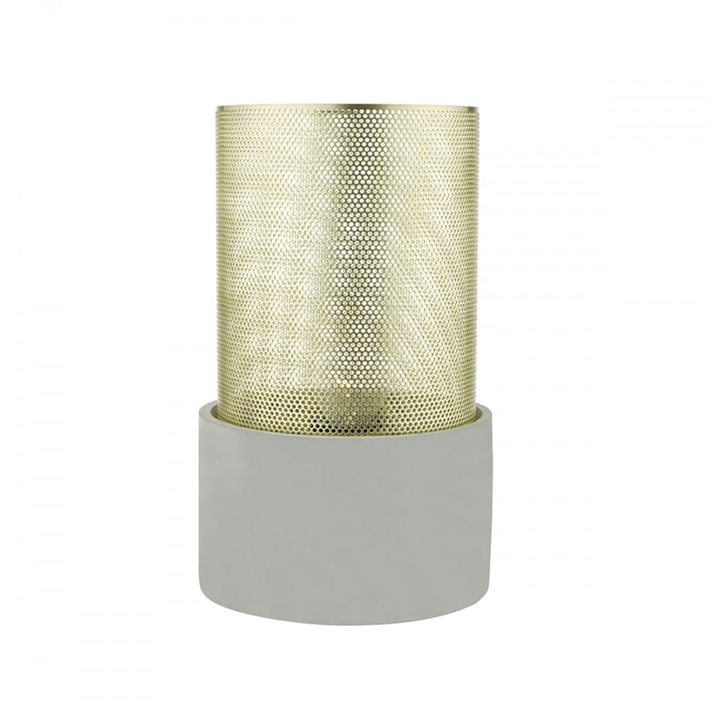 Loki Large Table Lamp in Gold and Grey Finish LOK4235