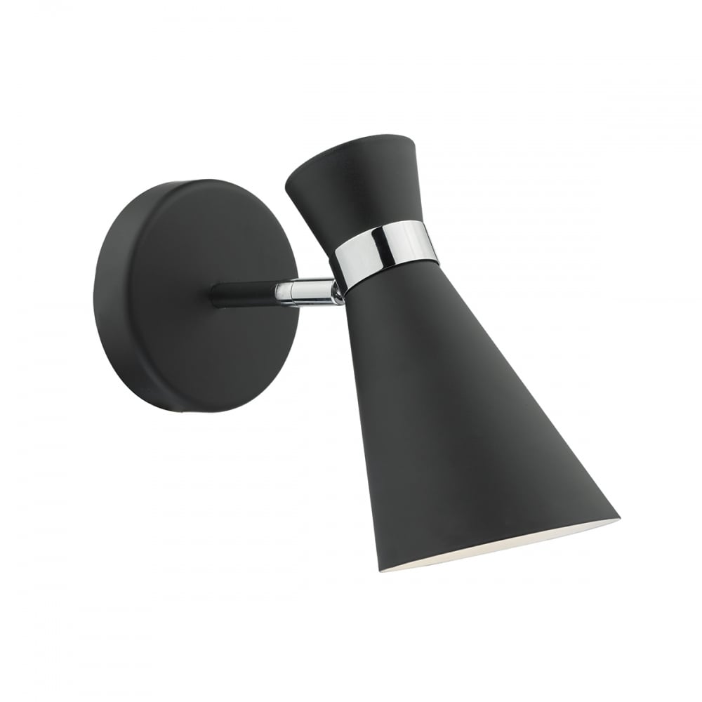 Ashworth Adjustable Single Wall Light in Black Finish ASH0722