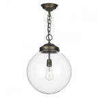 Fairfax Ceiling Pendant Light In Solid Antique Brass FAI8175