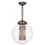 Fairfax Ceiling Pendant Light In Solid Antique Brass FAI8175