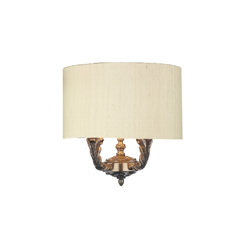 Valerio Stylish Wall Light In Bronze Finish With Sea Mist Gold Shade VAL0900