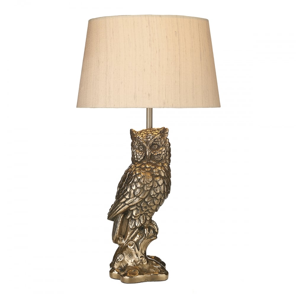 Tawny Decorative Owl Table Lamp Base In Bronze Finish TAW4263