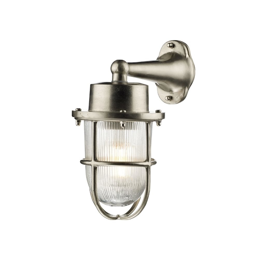 Harbour Outdoor Wall Light In Nickel Finish HAR1538
