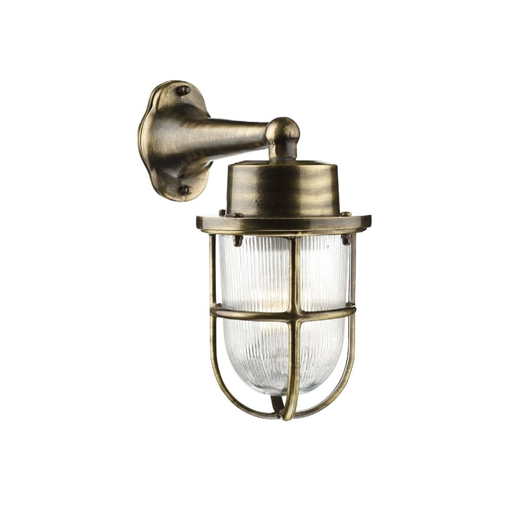 Harbour Outdoor Wall Light In Antique Brass Finish HAR1575