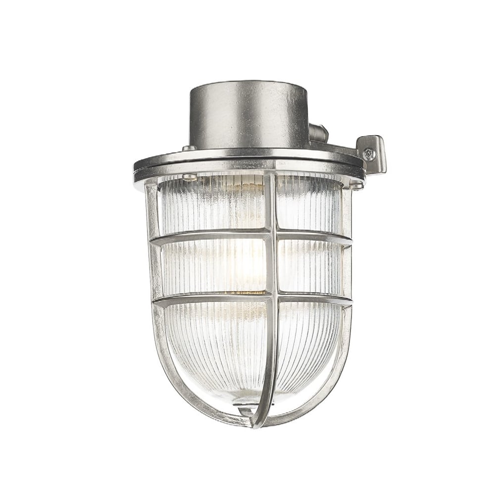 Pier Outdoor Wall Light In Nickel Finish IP64 PIE1638
