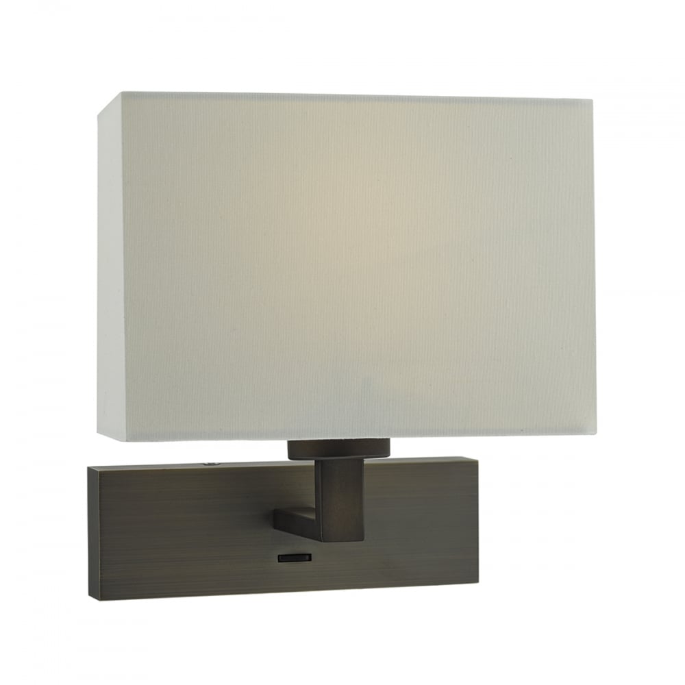 Modena Modern Wall Light Bracket In Bronze Finish MOD7163
