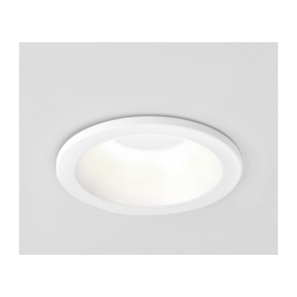 Minima Round Bathroom Recessed Spotlight In White Finish IP65 1249012