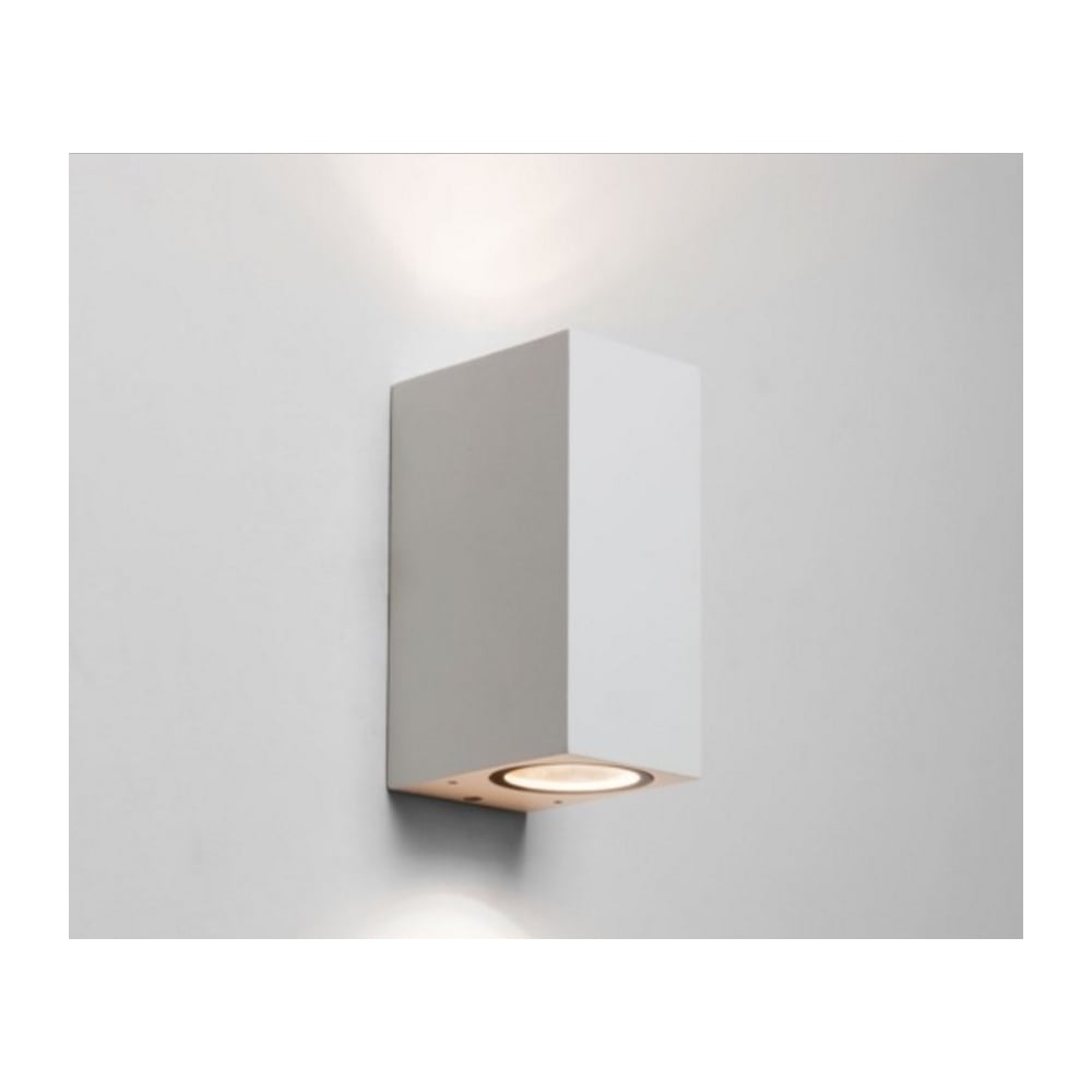 Chios 150 Outdoor 2 Light Wall Light In Painted White Finish IP44 1310006