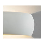 Milo 400 Contemporary Interior Wall Light In White Ceramic Finish 1299002