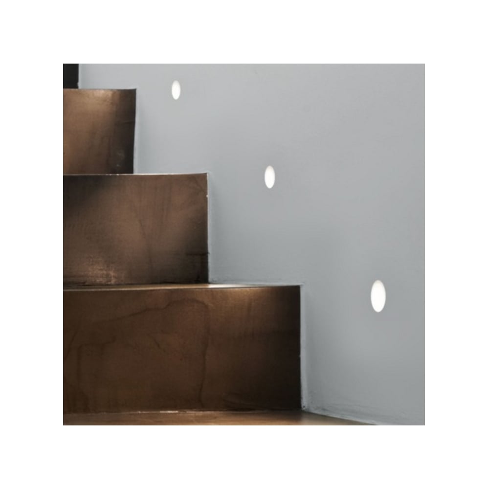 Leros Trimless Plastered In Marker Wall Light In White Finish 1342002