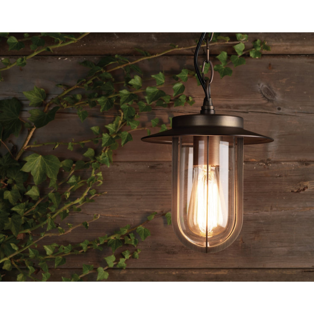 Montparnasse Outdoor Ceiling Lantern In Bronze Finish IP44 1096010