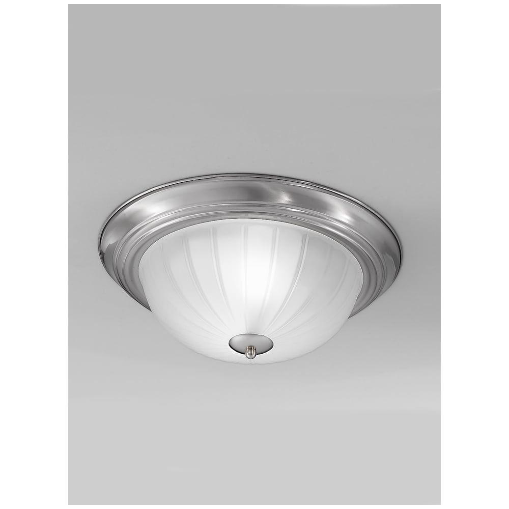 CF5641 Flush Ceiling Light With Nickel Finish