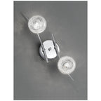 F2297/2 2 Light Chrome Semi Flush Ceiling Light