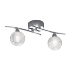 F2297/2 2 Light Chrome Semi Flush Ceiling Light