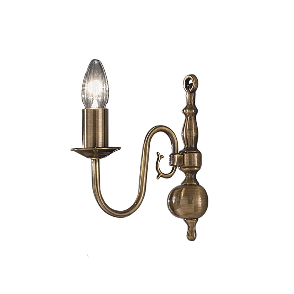 PE7931 Dutch 1 Light Bronzed Brass Femish Wall Light