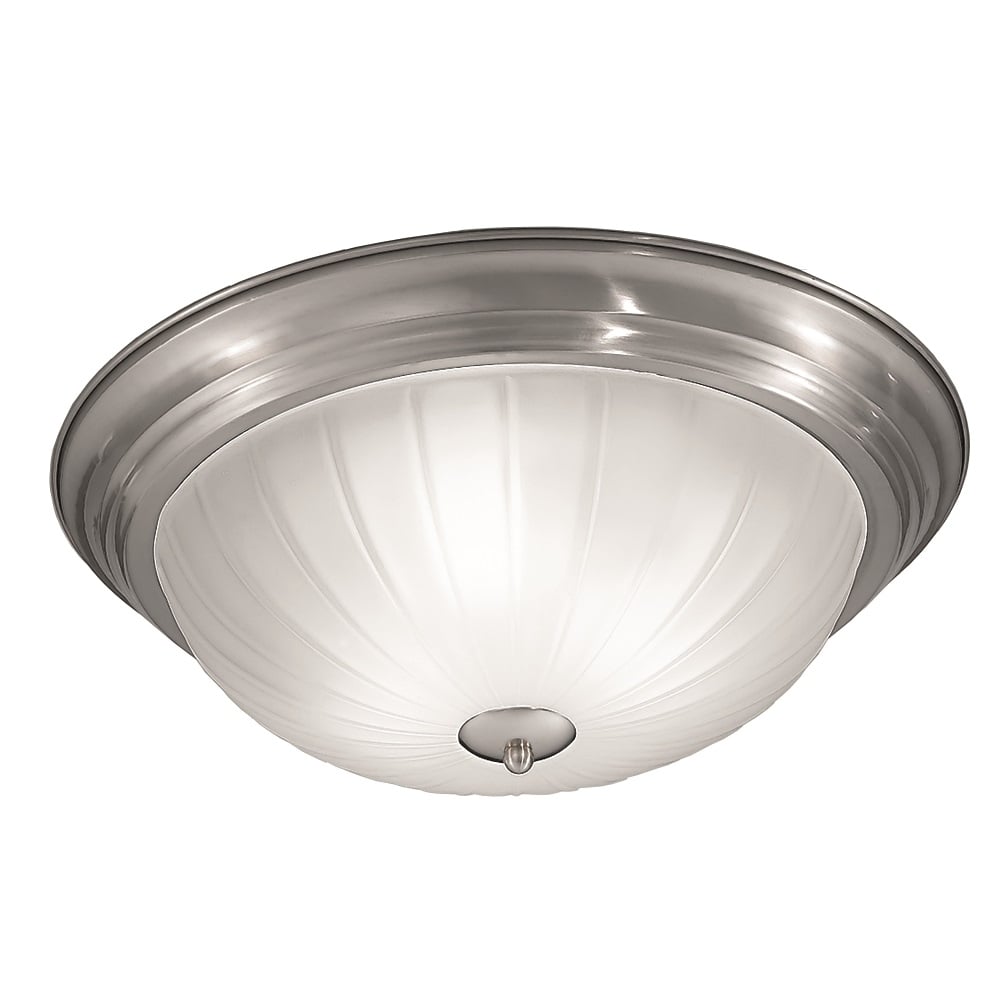 CF5642 Flush Ceiling Light With Nickel Finish