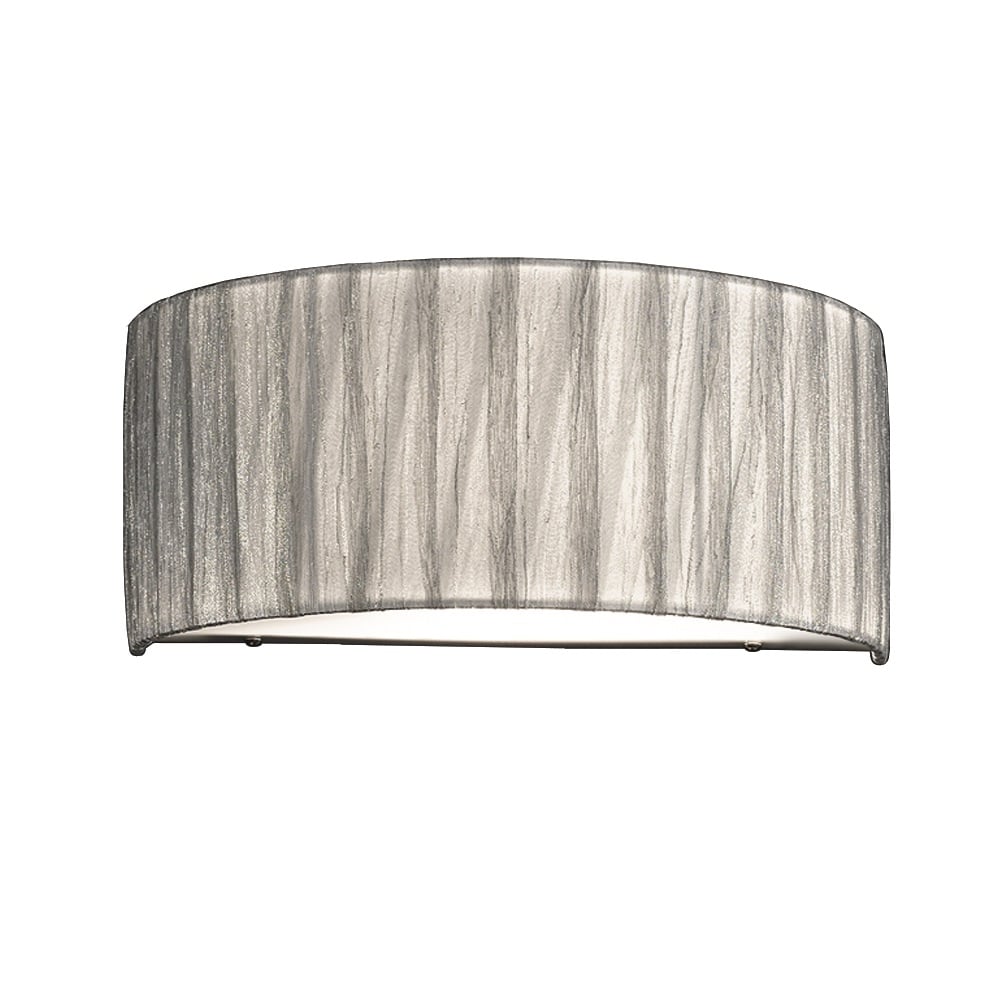 FL2283/1 Satin Nickel and Silver Flush Wall Bracket