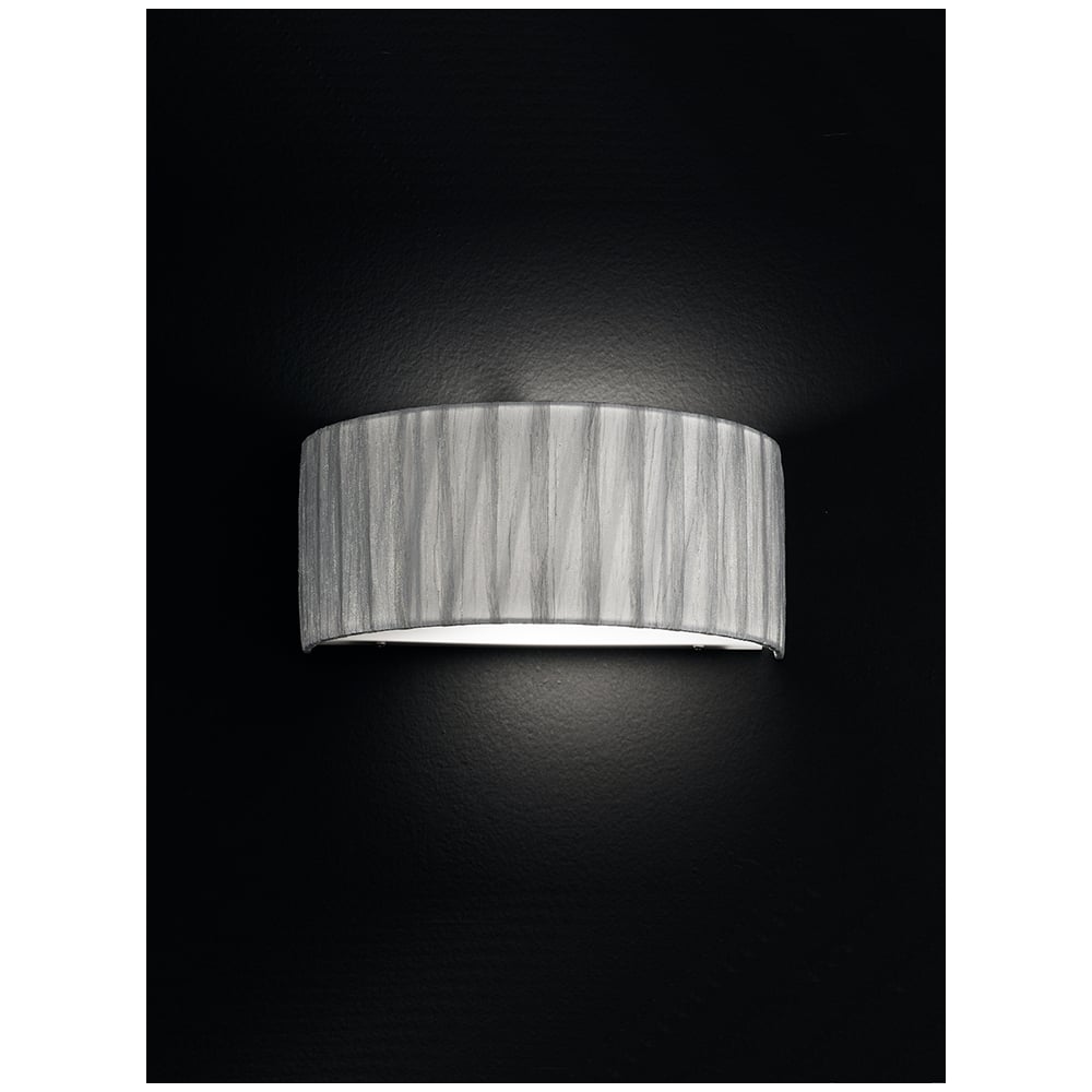 FL2283/1 Satin Nickel and Silver Flush Wall Bracket