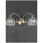 FL2296/2 2 Light Bronze and Crystal Wall Light