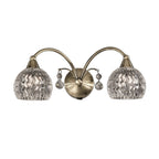 FL2296/2 2 Light Bronze and Crystal Wall Light
