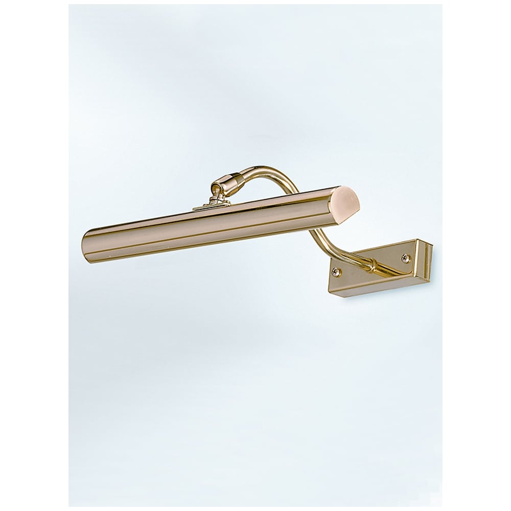 W326 11 inch Traditional Polished Brass Halogen Picture Light