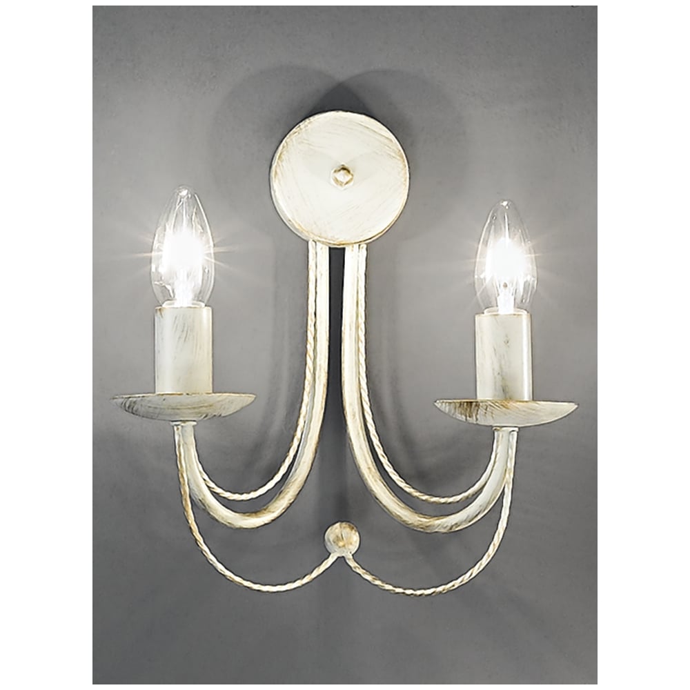Franklite FL2172/2 Cream Wall Light