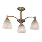 F2105/3 3 Light Bronze Semi-Flush Ceiling Light