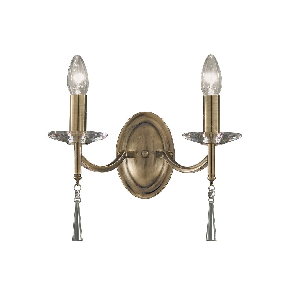 F2240/2 Bronze 2 Light Wall Light