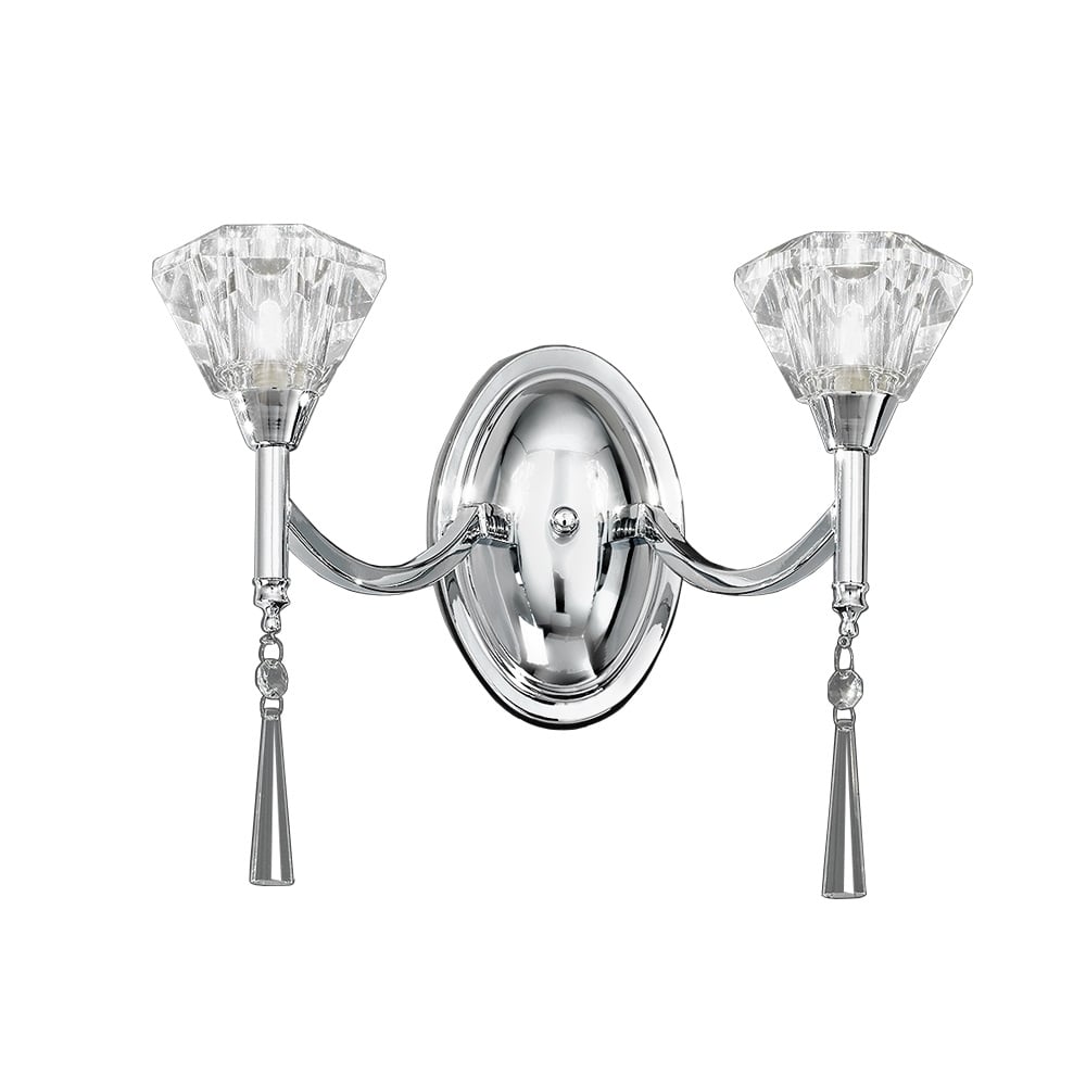 F2237/2 Chrome 2 Light Wall Light