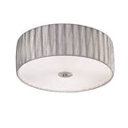 FL2283/3 Medium Satin Nickel and Silver Flush Ceiling Light