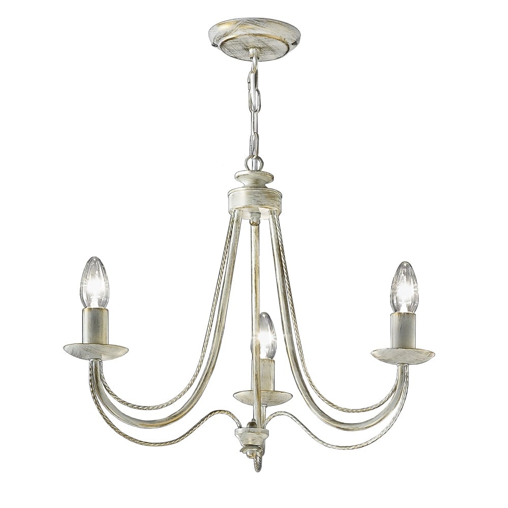 F2172/3 Cream Ceiling 3 Light