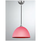F2290/1/947 Glass 1 Light Large Ceiling Pendant in Red