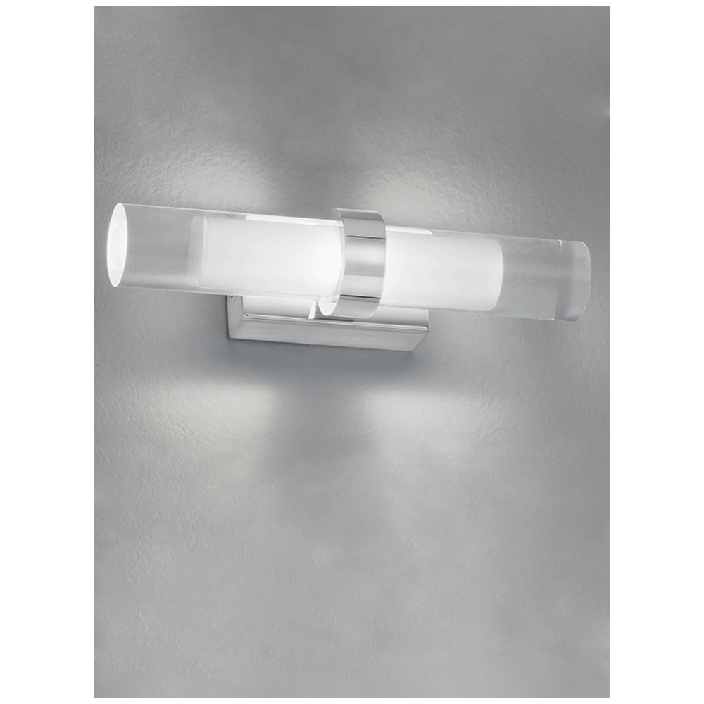 WB051 LED Double Polished Chrome Bathroom Wall Light