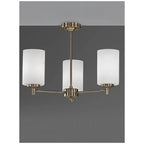F2272/3 Bronze 3 Light Semi-Flush Ceiling Light