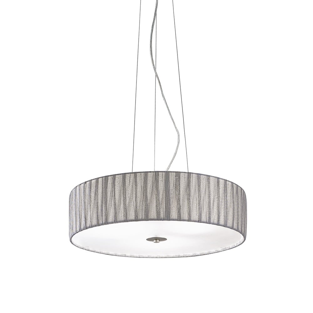 F2284/4 Medium Satin Nickel and Silver Ceiling Pendant