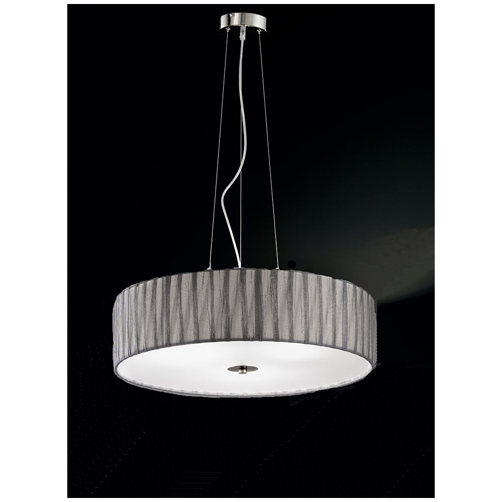 F2284/4 Medium Satin Nickel and Silver Ceiling Pendant