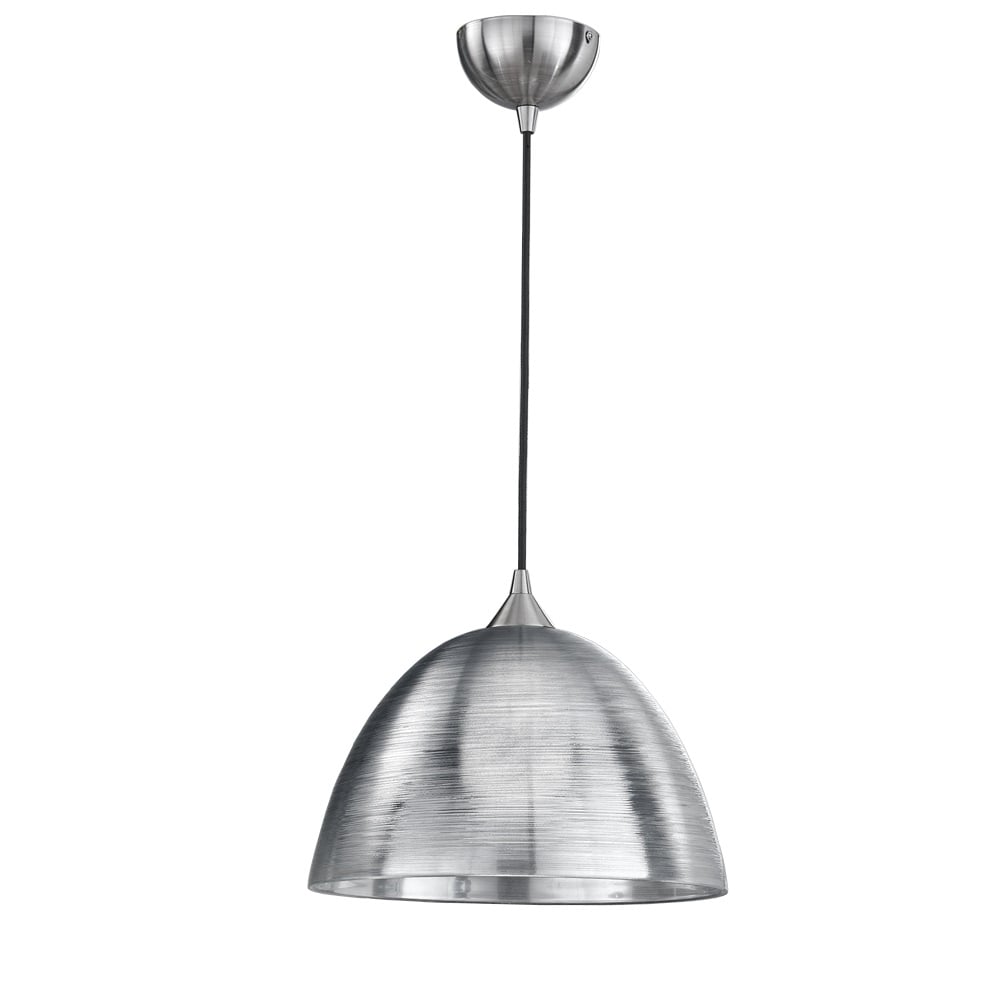 FL2290/1/928 Glass 1 Light Medium Ceiling Light in Silver