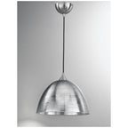 FL2290/1/928 Glass 1 Light Medium Ceiling Light in Silver