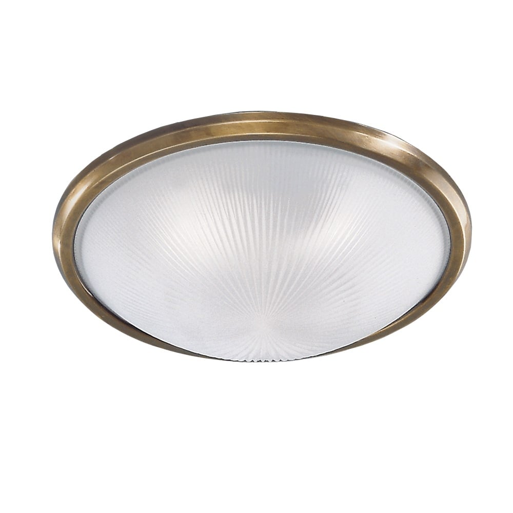 FC5050 Glass Flush Ceiling Light Finished in Bronze