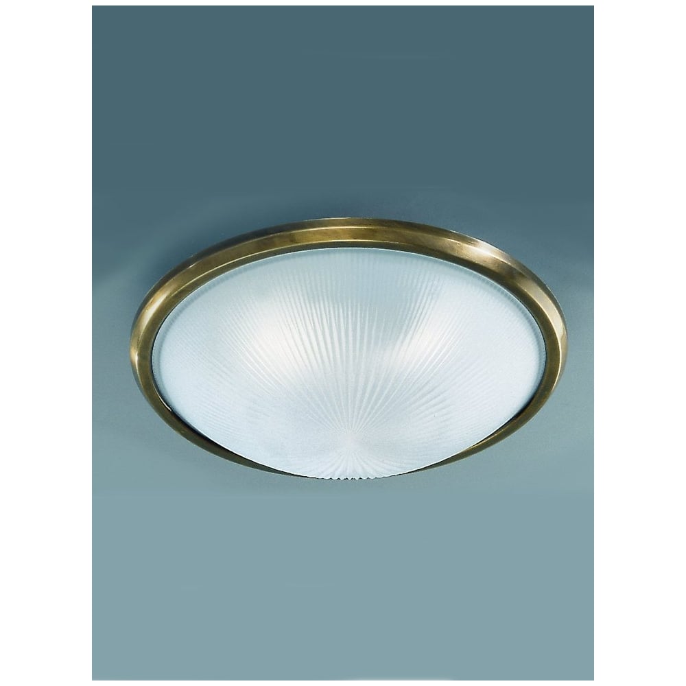 FC5050 Glass Flush Ceiling Light Finished in Bronze