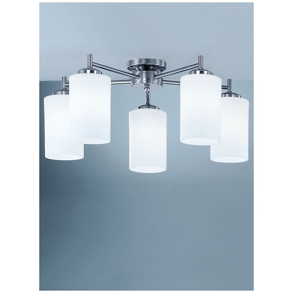 CO9315/727 Decima 5 Light Semi Flush Ceiling Light