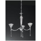 F2237/3 Chrome 3 Light Chandelier
