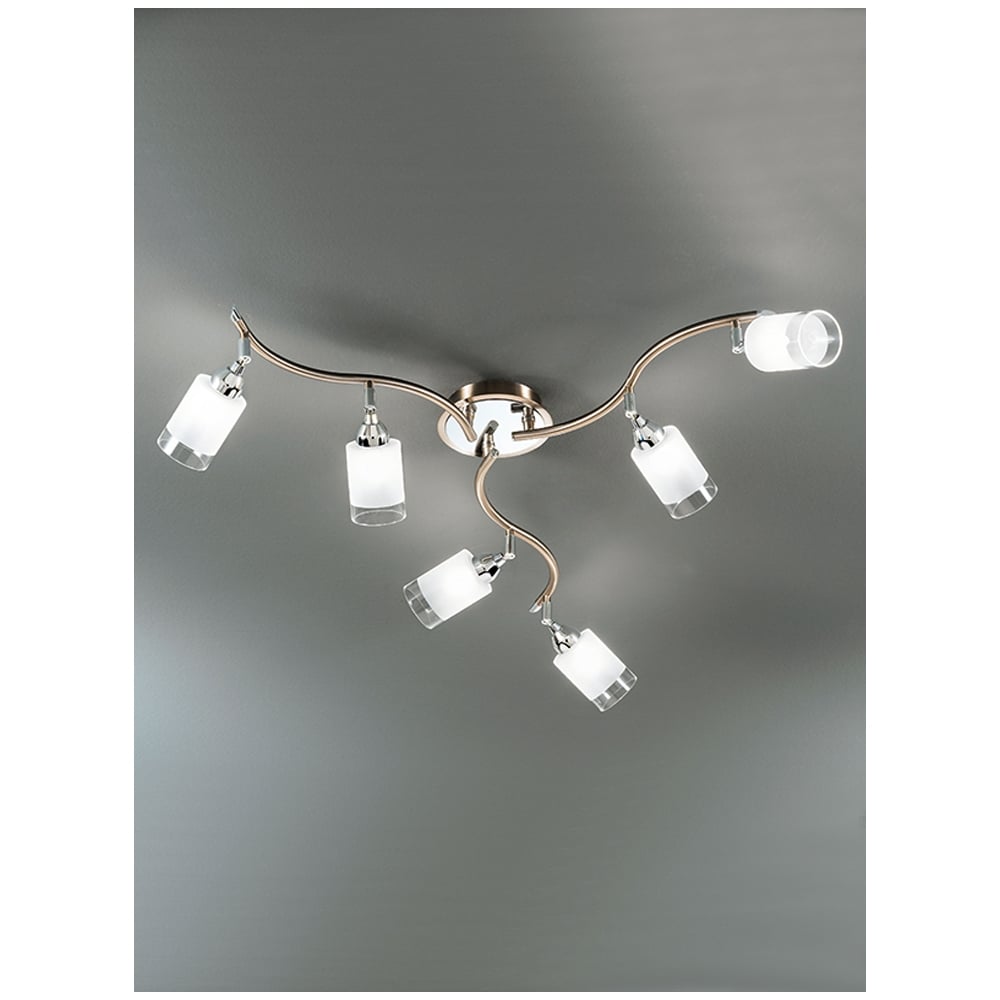 SP8776 Bronze 6 Light Ceiling Spotlight