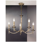 FL2091/5 5 Light Bronze Chandelier