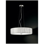 FL2284/5 Large Satin Nickel and Silver Ceiling Pendant