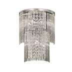 F2309/3 Chrome and Crystal Tiered Wall Light