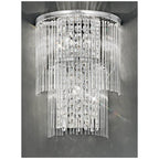 F2309/3 Chrome and Crystal Tiered Wall Light