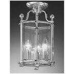3 Light Chrome Flush Lantern