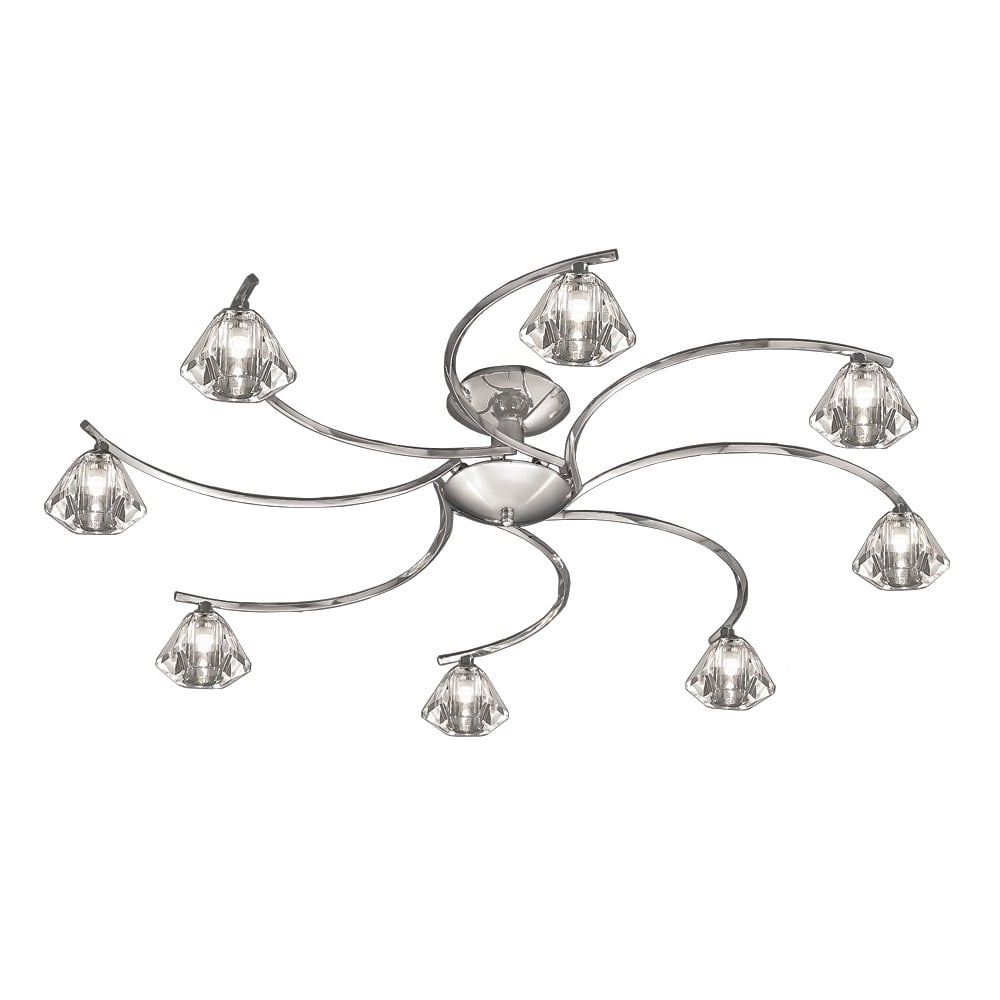 F2162/8 Semi Flush Light in Chrome